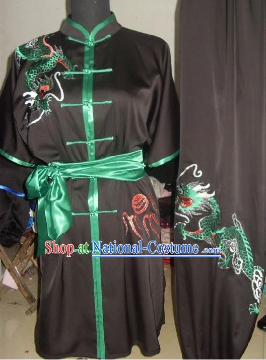 Chinese Dragon Kung Fu Martial Arts Uniform Set for Men