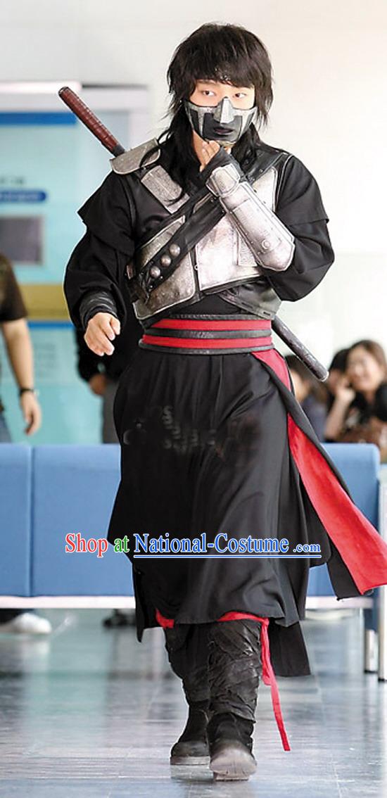 Ancient Korean Fighter Iljimae Armor Costumes Set