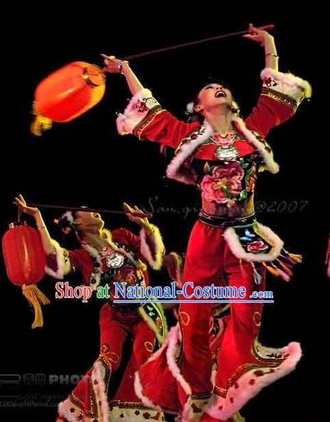 Hong Deng Long Lantern Dance Costume Complete Set