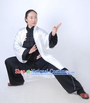 Chinese Kung Fu Master Silk Suits and Cape Set