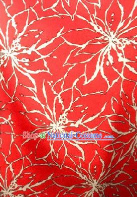 Chinese Classical Red Silk Fabric