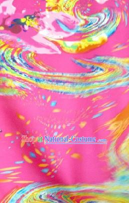 Classical Phoenix Tail Silk Fabric