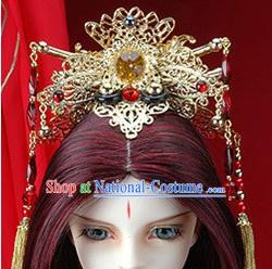 Ancient Chinese Emperor Crown Hair Decoration Set