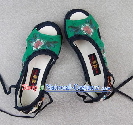 Traditional Chinese Embroidered Summer Shoes