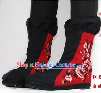 Traditional Chinese Long Boots