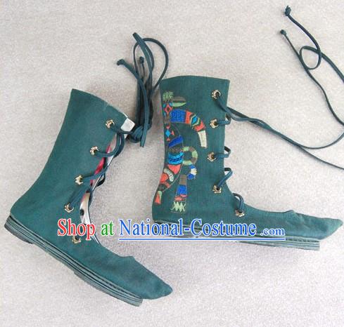 Chinese Traditional Handmade Cloth Boots for Women