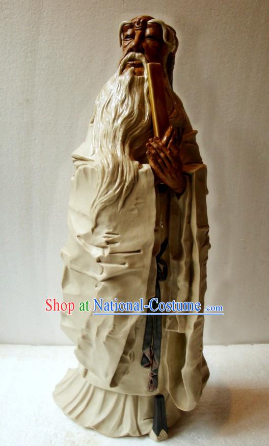 Chinese Shiwan Statue Collectible - Confucius