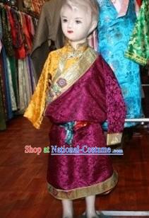 Traditional Tibetan Dress Complete Set for Boys