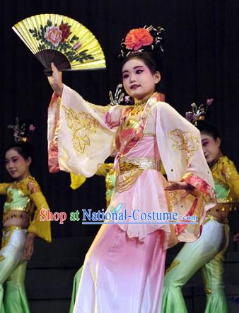 Chinese Fan Dance Costume for Children