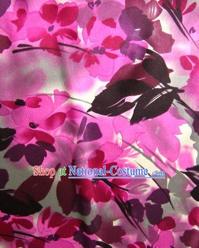 Top Chinese Oil Painting Silk Fabric