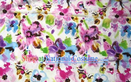 Traditional Chinese Silk Flower Fabric