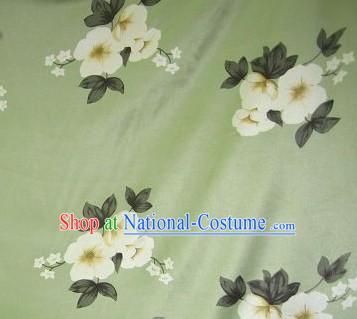 Chinese Pure Silk Flower Fabric