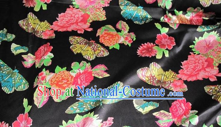 Chinese Pure Silk Butterfly Fabric