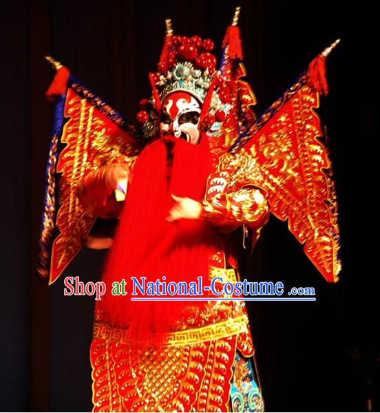 Chinese Classic Beijing Opera Ancient Costumes for General - Da Kao Armor