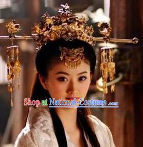 Handmade Tang Wedding Empress Phoenix Crown _ Chinese Wedding Hat