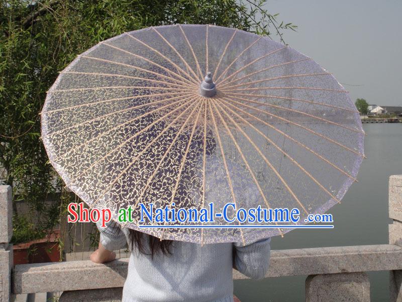 Chinese Handmade Transparent Silk Umbrella