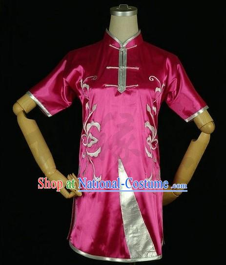 Chinese Embroidery Kung Fu Competition Uniform Complete Set