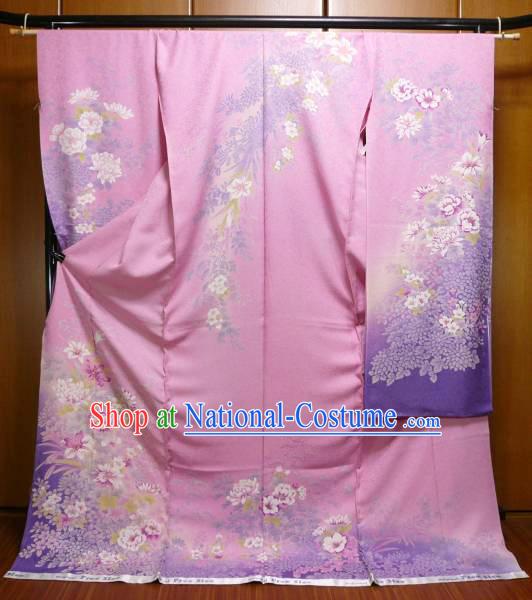 Japanese Classical Women s Kimono Complete Set