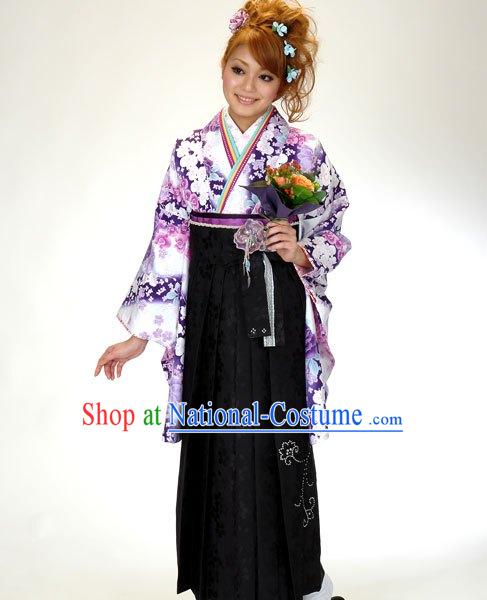 Traditional Japanese Kimono Complete Set for Women