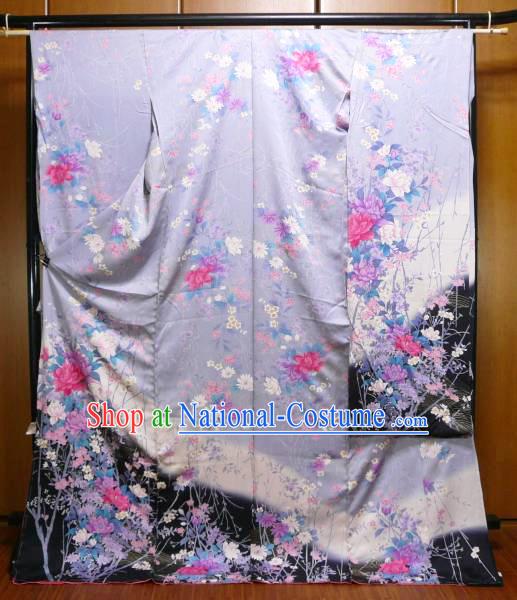 Japanese Kimono Dress Complete Set for Women