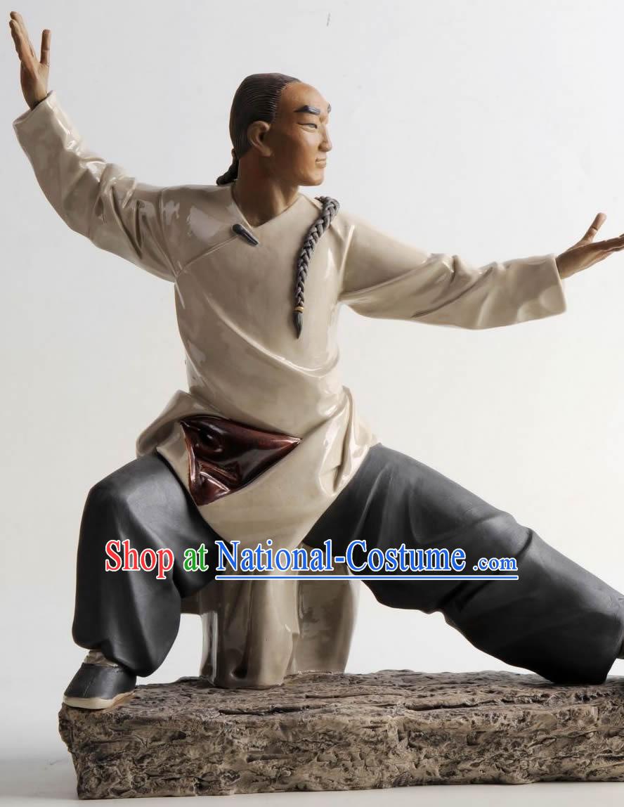 Chinese Classical Shiwan Ceramic Statue Collection - Huang Feihong