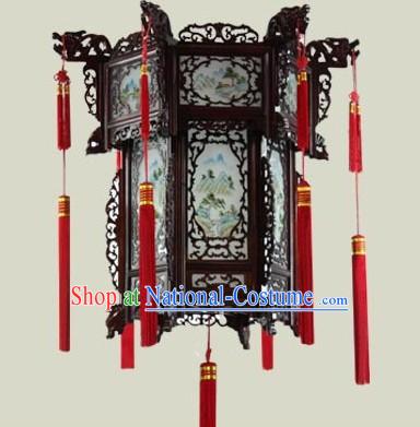 Chinese Classical Wooden Palace Lantern