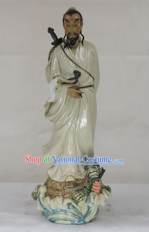 Chinese Taoist Shiwan Ceramics Figurine