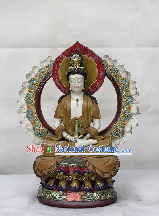 Guan Yin Shiwan Ceramics Figurine