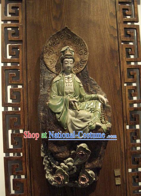 Guan Yin Shiwan Ceramics Figurine Hanging