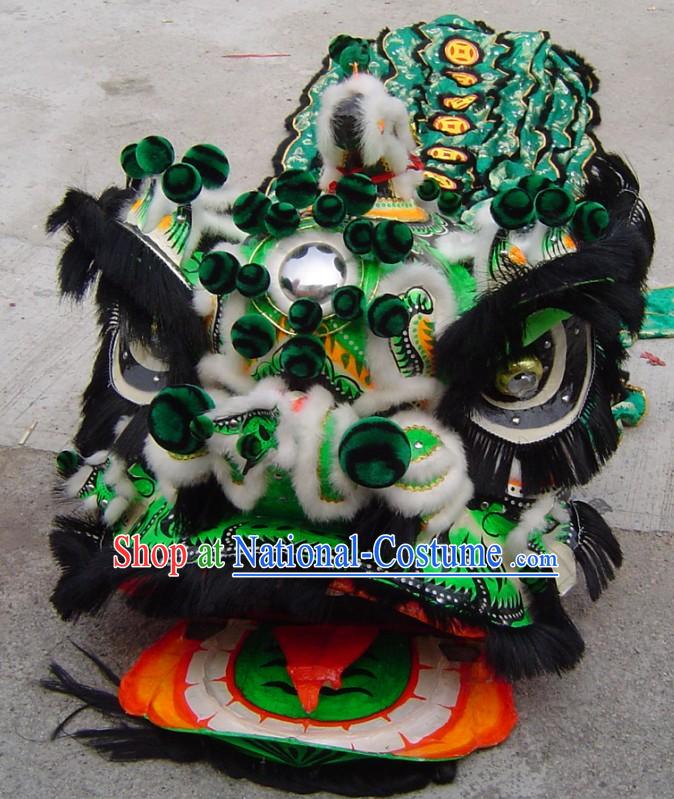 Traditional Zhang Fei Lion Dance Costumes Complete Set