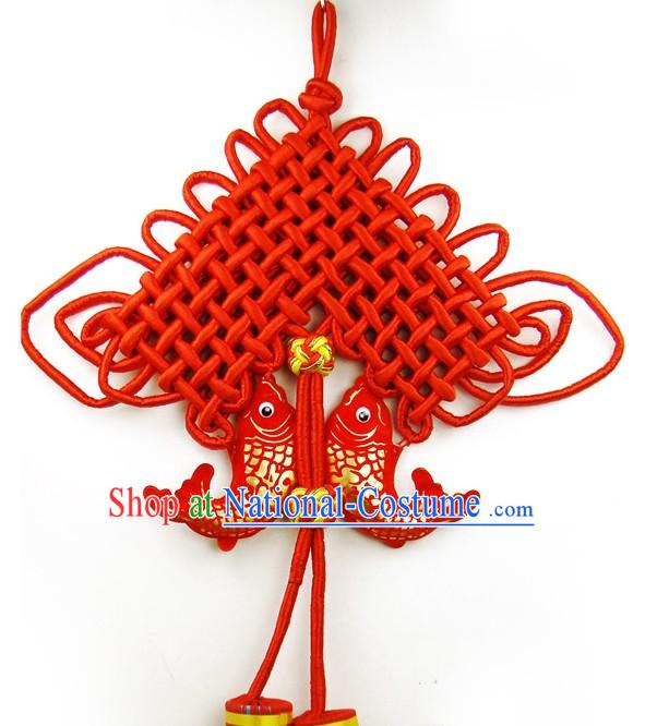 Large Traditional Red Chinese Knot