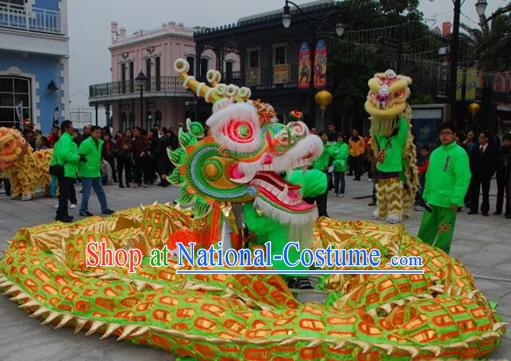 Southern Style Competition and Parade Dragon Dancing Costumes Complete Set