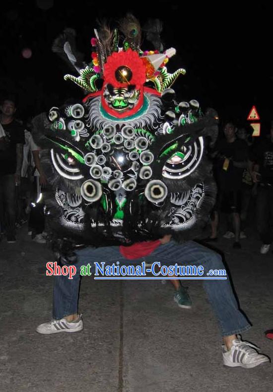 Supreme Chinese Traditional Zhang Fei Lion Dance Costumes Complete Set