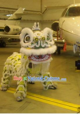 Unique Design Luminous Long Wool Lion Dance Costume Complete Set