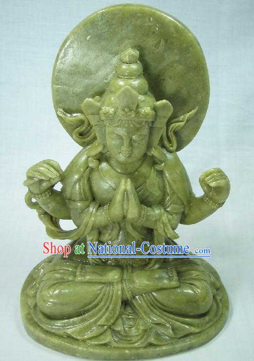 Supreme Buddha Jade Sculpture Collectible