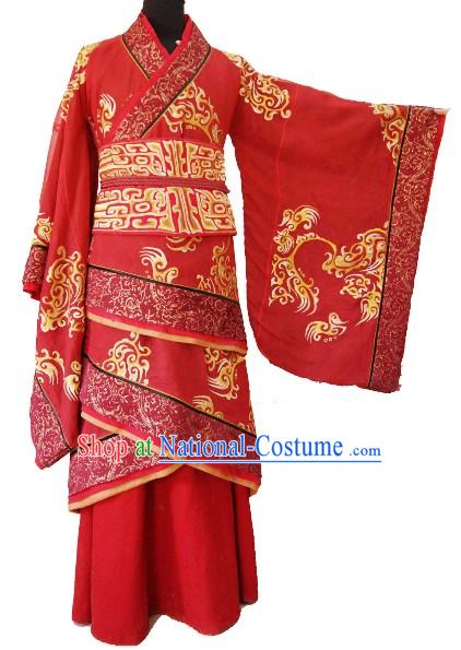 Traditional Chinese Wedding Dress for Brides or Bridegrooms