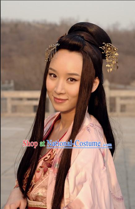 Chinese Classic Beauty Long Wig and Hair Clasp