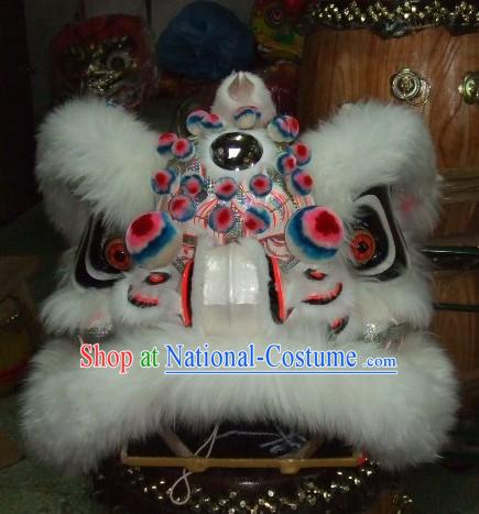 High School Students Size Sheep Fur Lion Dance Costume Complete Set