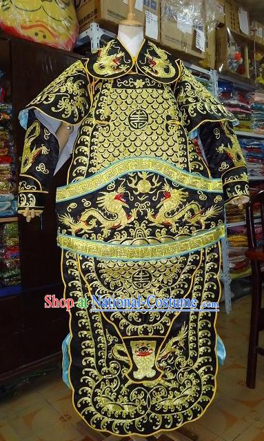 Chinese Stage Performance General Armor Costume Complete Set