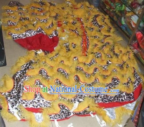 Leopard Pattern Lion Dance Tail, Pants and Claws Set