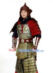 Ancient Chinese Fighter Armor Costumes and Helmet