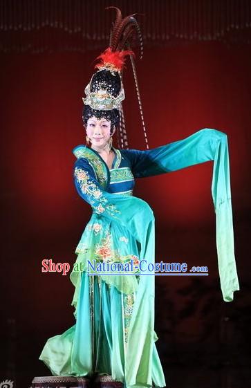 Ancient Beauty Xi Shi Costumes and Headpiece Complete Set