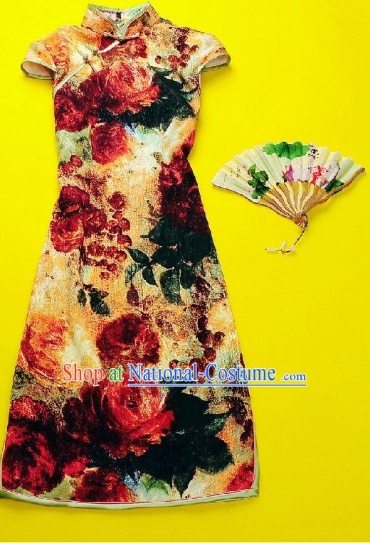 Minguo Period Old Shanghai Silk Qipao for Women