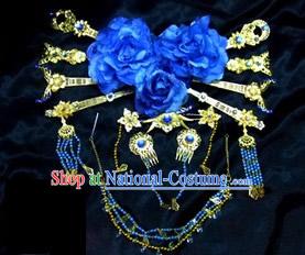 Blue Peace Princess Hair Accessories Set