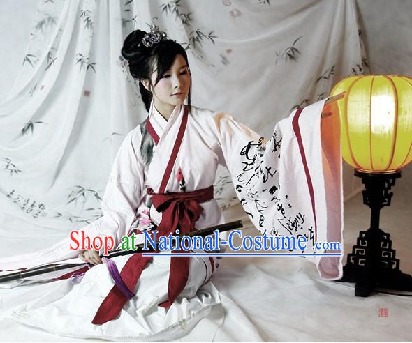 Chinese Landscape Painting Hanfu Clothing Set