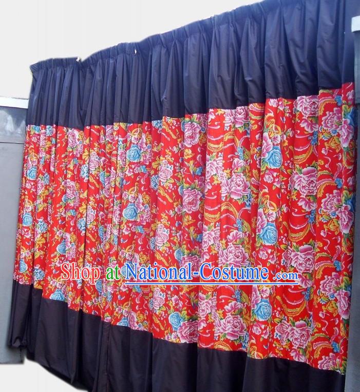 Traditional Chinese Custom Made Wedding Curtain Complete Set