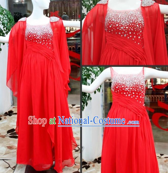 Handmade Chinese Red Wedding Wear for Brides