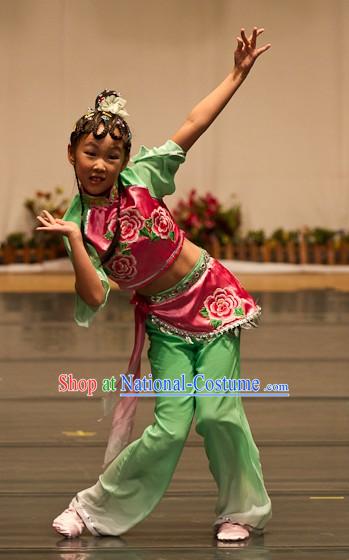 Chinese Classical Flower Dance Costume for Children