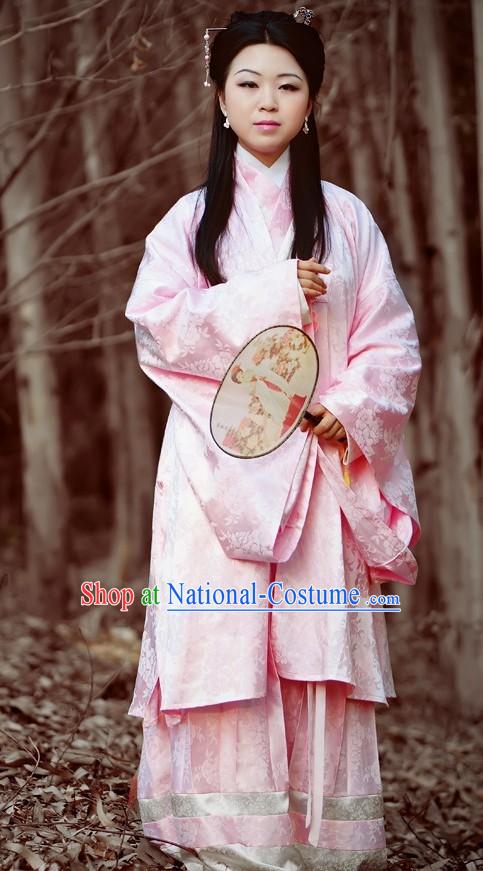 Ming Dynasty Winter Jacket Clothing Complete Set for Women