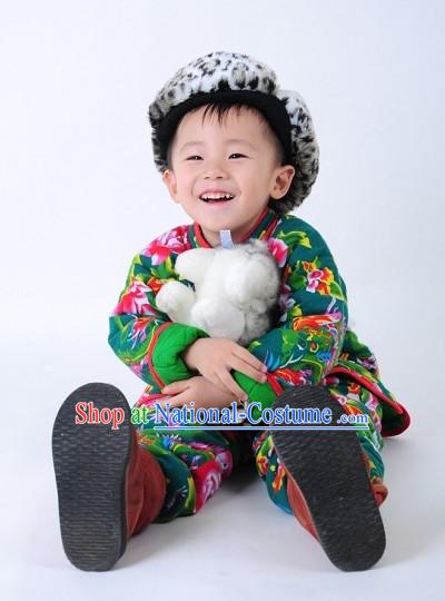 Traditional Chinese Spring Festival Celebration Clothing for Boys